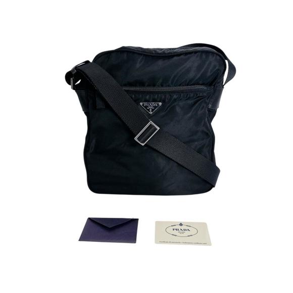 Prada PRADA Shoulder Bag, Crossbody Triangle Logo, Nylon, Black, BT0168 - Picture 1 of 16